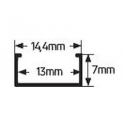 Προφίλ αλουμινίου AL018 για LED έως 10mm