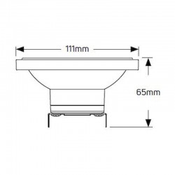 Λάμπα LED AR111 12W G53 3000K 850lm 45° 12V AC-DC