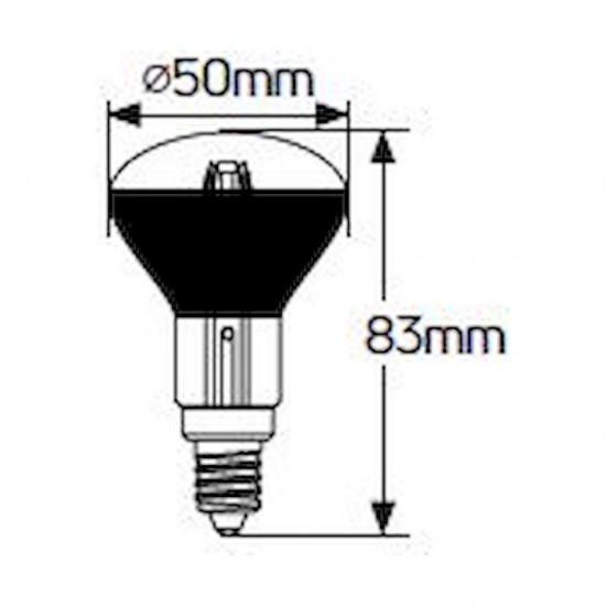 Λάμπα LED Filament R50 5W E14 4000K 470lm