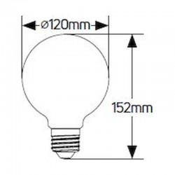 Λάμπα LED Γλόμπος G120 18W E27 3000K 1800lm