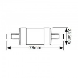 Λάμπα LED R7s 5W 3000K 450lm 78mm