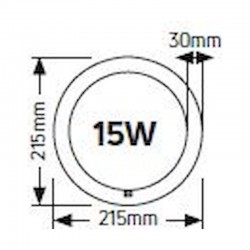 Λάμπα LED Τ9 Κυκλική 15W G10Q 6500K 1300lm
