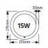 Λάμπα LED Τ9 Κυκλική 15W G10Q 6500K 1300lm