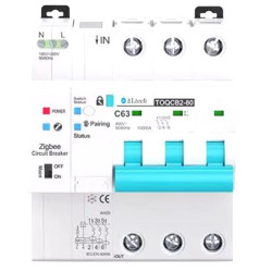 ΑΥΤΟΜΑΤΗ ΑΣΦΑΛΕΙΑ 3P 63A με WI-FI TOQCB2-80-3P