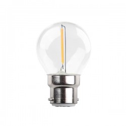 ΛΑΜΠΑ LED ΣΦΑΙΡΙΚΗ FILAMENT 1W B22 3000K 220-240V