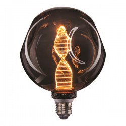 ΛΑΜΠΑ LED ΓΛΟΜΠΟΣ G125 4W E27 1800K 220-240V DENTED DNA SMOKY DIMMABLE