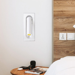 ΑΠΛΙΚΑ ΤΟΙΧΟΥ ΧΩΝΕΥΤΗ LED 3W 3000Κ Α170 ΛΕΥΚΗ