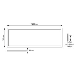 ΦΩΤΙΣΤΙΚΟ ΧΩΝΕΥΤΟ BACKLIGΗΤ PLUS UGR19 120X30  36W 6500Κ 220-240V ΛΕΥΚΟ
