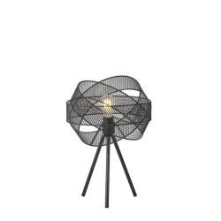 ΦΩΤΙΣΤΙΚΟ ΕΠΙΤΡΑΠΕΖΙΟ ΜΕΤΑΛΛΟ 1XE27  MAX 15W 300X300X4700mm ΜΑΥΡΟ ARTE ILLUMINA OGGI