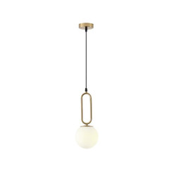 ΦΩΤΙΣΤΙΚΟ ΚΡΕΜΑΣΤΟ ΓΥΑΛΙ 1XE27 MAX 15W 150X150X1430mm ΛΕΥΚΟ ARTE ILLUMINA ORBA