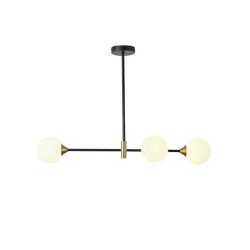 ΦΩΤΙΣΤΙΚΟ ΚΡΕΜΑΣΤΟ ΓΥΑΛΙ 3ΦΩΤΟ 3XG9 MAX 10W 850x570m ΜΑΥΡΟ ARTE ILLUMINA ORBA