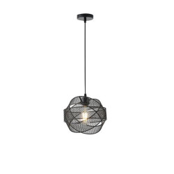 ΦΩΤΙΣΤΙΚΟ ΚΡΕΜΑΣΤΟ ΜΕΤΑΛΛΟ 1XE27  MAX 15W 450X450X1340mm ΜΑΥΡΟ ARTE ILLUMINA OGGI