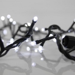 ΣΕΙΡΑ, 100 LED 3mm, 31V, ΕΠΕΚΤΑΣΗ ΕΩΣ 3, ΜΕ ΜΕΤΑΣΧΗΜΑΤΙΣΤΗ, ΠΡΟΕΚΤΑΣΗ ΠΑΡΟΧΗΣ 300cm, ΠΡΑΣΙΝΟ ΚΑΛΩΔΙΟ, ΛΕΥΚΟ LED, ANA 10cm, ΙΡ44