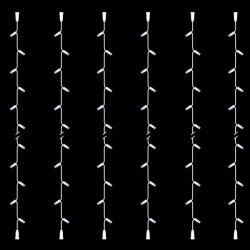 ΣΕΙΡΑ, DIY, 20 LED, ΛΕΥΚΟ ΚΑΛΩΔΙΟ ΚΑΟΥΤΣΟΥΚ, ΜΕ ΕΠΕΚΤΑΣΗ, 2 ΚΟΝΕΚΤΟΡΕΣ, ΛΕΥΚΟ LED, ΣΕΤ 6ΤΜΧ, ΑΝΑ 10cm, ΙΡ65