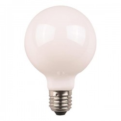 ΛΑΜΠΑ LED ΓΛΟΜΠΟΣ G125 CROSSED FILAMENT 8W Ε27  4000K 220-240V MILKY