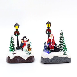 DISPLAY BOX, ΧΡΙΣΤΟΥΓΕΝΝΙΑΤΙΚΗ ΠΑΡΑΣΤΑΣΗ, ΜΠΑΤΑΡΙΑΣ, 2 ΣΧΕΔΙΑ, 9.6x5.7x12.8cm