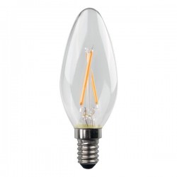 ΛΑΜΠΑ LED ΚΕΡΙ CROSSED FILAMENT 5W E14 2700K 220-240V CLEAR 3τμχ