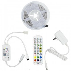 ΤΑΙΝΙΑ LED KIT 5 ΜΕΤΡΩΝ RGB 12V + DRIVER + Wifi CONTROLLER ΜΕ ΜΟΥΣΙΚΗ IP20