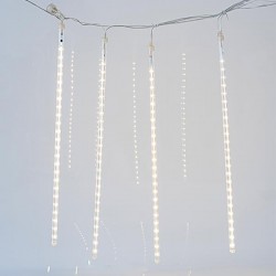 ΣΕΙΡΑ, 240 LED, 7V, ΜΕ 5 SNOWDROP 50cm, ΕΠΕΚΤΑΣΗ ΕΩΣ 3, ΜΕ ΜΕΤΑΣΧΗΜΑΤΙΣΤΗ, ΘΕΡΜΟ ΛΕΥΚΟ LED, ΠΡΟΕΚΤΑΣΗ ΠΑΡΟΧΗΣ 5m, IP44