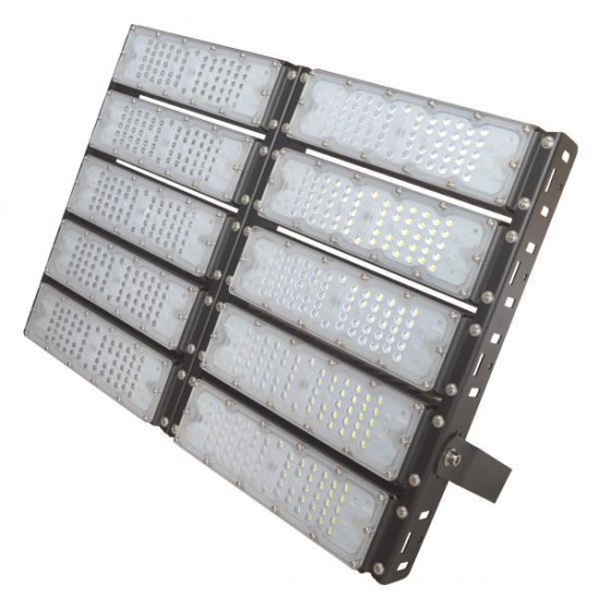 ΠΡΟΒΟΛΕΑΣ LED SMD 10Χ50/500W AC100-240V ΜΑΥΡΟΣ IP65 4000K PLUS