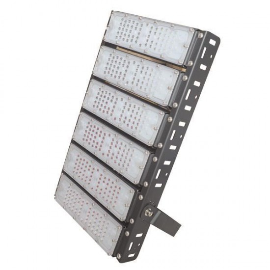 ΠΡΟΒΟΛΕΑΣ LED SMD 6Χ50/300W AC100-240V ΜΑΥΡΟΣ IP65 5000K PLUS