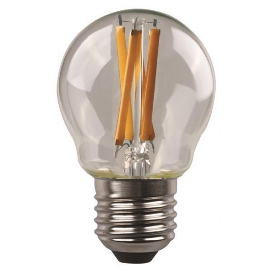 ΛΑΜΠΑ LED ΣΦΑΙΡΙΚΗ CROSSED FILAMENT 4.2W E27 2700K 220-240V