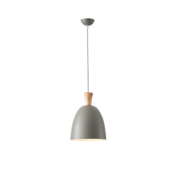 ΦΩΤΙΣΤΙΚΟ ΚΡΕΜΑΣΤΟ ΜΕΤΑΛΛΟ  1XΕ27 MAX 15W 230X230mm ΓΚΡΙ ARTE ILLUMINA SIMPLO