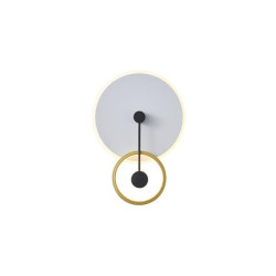 ΦΩΤΙΣΤΙΚΟ TOIXOY ΜΕΤΑΛΛIKO LED 15W 3000K 1000Lm 280x400x70mm ΧΡΥΣΟ ARTE ILLUMINA EUTERPE