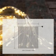 320L LED ΙΡ44 ΚΟΥΡΤΙΝΑ ΣΥΡΜΑ WARM 2m