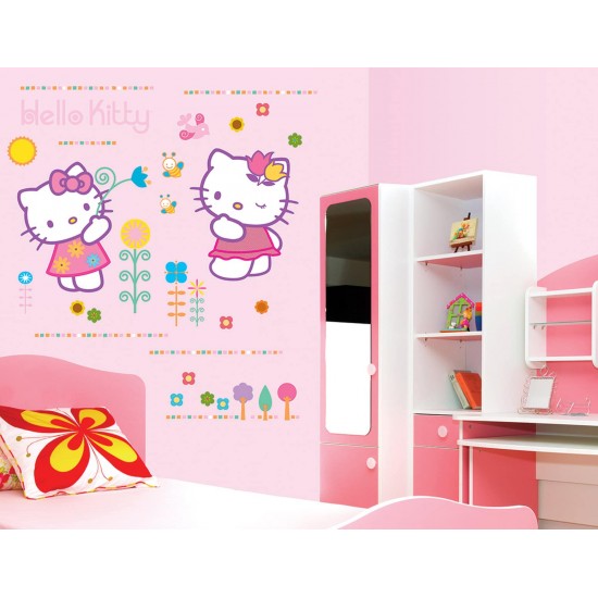 Hello Kitty αυτοκόλλητα τοίχου XL (5193)