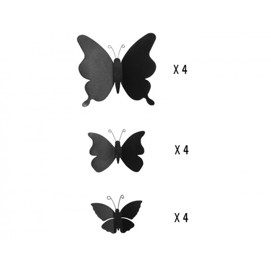 Black Butterflies 3D πολυπροπυλενίου (24002)