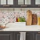 Tile Cover Pink πλακάκια διακόσμησης τοίχων κουζίνας & μπάνιου (31224)