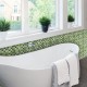 Tile Green πλακάκια διακόσμησης τοίχων κουζίνας & μπάνιου (31316)