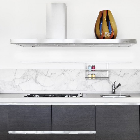 White Marble μπορντούρα προστασίας τοίχων κουζίνας (67118)