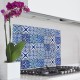 Blue Azulejos L πλάτη προστασίας τοίχου εστιών κουζίνας (67215)