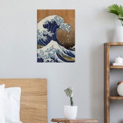 Hokusai Wood Art πίνακας διακόσμησης ξύλου ML (21451)