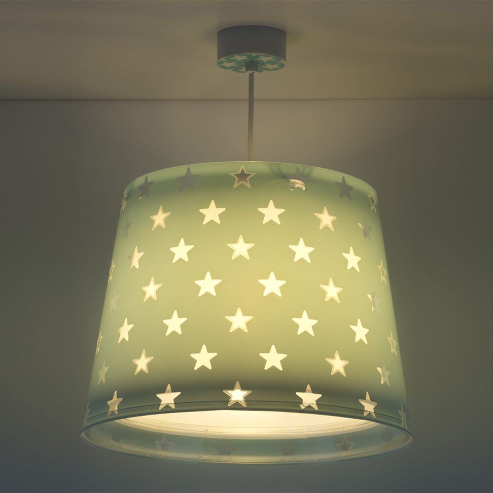 Stars Green κρεμαστό παιδικό φωτιστικό οροφής (81212H)